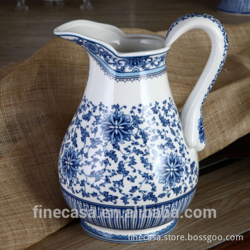 Blue in China Collection Elegant Design Fine Ceramic Pouring Jug